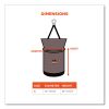 Arsenal 5976 XL Hoist Bucket Tool Bag with Swiveling Carabiner and Zipper Top, 16 x 16 x 20, Gray, Ships in 1-3 Business Days7