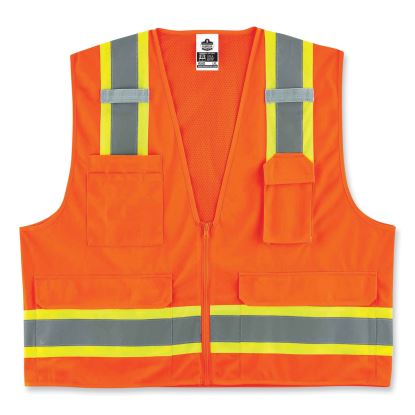 ergodyne® GloWear 8248Z Class 2 Two-Tone Surveyors Zipper Vest1