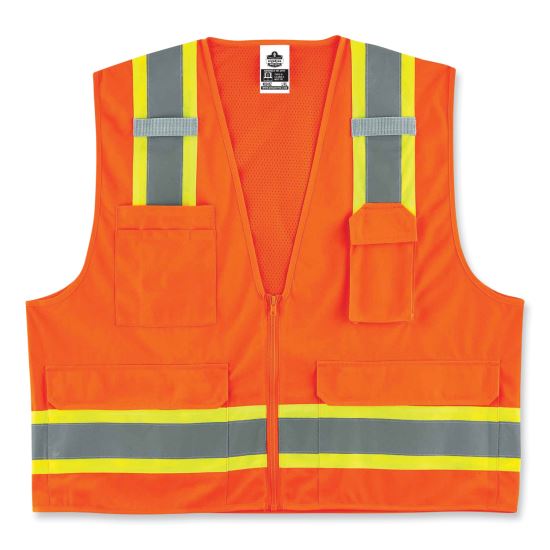 ergodyne® GloWear 8248Z Class 2 Two-Tone Surveyors Zipper Vest1