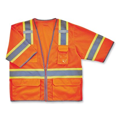 ergodyne® GloWear 8346Z Class 3 Two-Tone Hi-Vis Surveyor Zipper Vest1