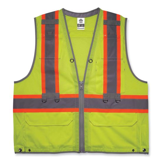 ergodyne® GloWear 8231TVK Class 2 Hi-Vis Tool Tethering Safety Vest Kit1