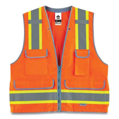 ergodyne® GloWear 8254HDZ Class 2 Heavy-Duty Surveyors Zipper Vest1