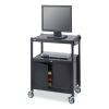 Safco® Steel Adjustable AV Cart with Cabinet3