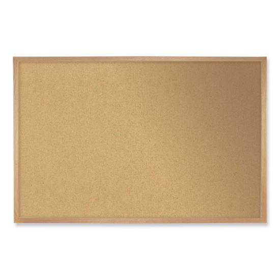Ghent Natural Cork Bulletin Board with Wood Frame1