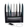 Safco® Powered Onyx™ Desk Organizer with Two Horizontal and Six Upright Sections2