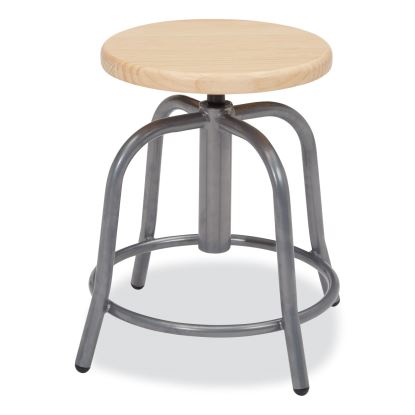 NPS® 6800 Series Height Adjustable Wooden Seat Swivel Stool1