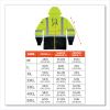 ergodyne® GloWear 8372 Zip-Up Hi-Vis Class 3 Hooded Sweatshirt with Black Bottom4