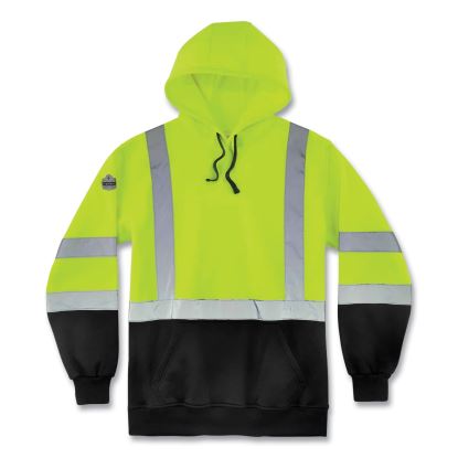 ergodyne® GloWear 8373 Hi-Vis Class 3 Hooded Sweatshirt with Black Bottom1