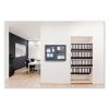 Ghent Ovation 1 Door Enclosed Fabric Bulletin Board with Gray Frame3