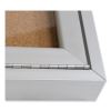 Ghent 1 Door Enclosed Natural Cork Bulletin Board with Satin Frame4