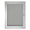 Ghent 1 Door Enclosed Vinyl Bulletin Board with Satin Frame1