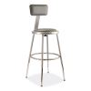 NPS® 6400 Series Height Adjustable Heavy Duty Vinyl Padded Steel Stool With Backrest1