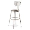 NPS® 6400 Series Height Adjustable Heavy Duty Vinyl Padded Steel Stool With Backrest3