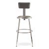 NPS® 6400 Series Height Adjustable Heavy Duty Vinyl Padded Steel Stool With Backrest4