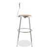 NPS® 6200 Series 25"-33" Height Adjustable Heavy Duty Steel Stool With Backrest3