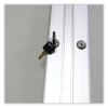Ghent 2 Door Enclosed Vinyl Bulletin Board with Satin Frame3