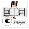 Correll® Commercial Height Adjustable Plastic Folding Tables1