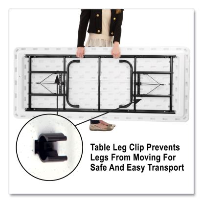 Correll® Commercial Height Adjustable Plastic Folding Tables1