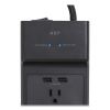 Surge Protector, 12 AC Outlets/2 USB Ports, 8 ft Cord, 3,900 J, Black2