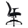 Essentials Mesh Back Fabric Task Chair with Arms, Supports Up to 275 lb, Black Fabric Seat, Black Mesh Back, Black Base4