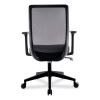 Essentials Mesh Back Fabric Task Chair with Arms, Supports Up to 275 lb, Black Fabric Seat, Black Mesh Back, Black Base5