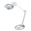 LED Magnifier Lamp with Clamp, Swing Arm, 22" High, Silver, Ships in 4-6 Business Days2