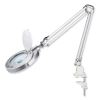 LED Magnifier Lamp with Clamp, Swing Arm, 22" High, Silver, Ships in 4-6 Business Days3