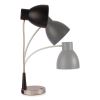 Wellness Series Adjust LED Desk Lamp, 3" to 22" High, Silver/Matte Black, Ships in 1-3 Business Days3