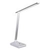 Wellness Series Entice LED Desk Lamp with Wireless Charging, Silver Arm, 11" to 22" High, White, Ships in 1-3 Business Days3