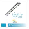 Wellness Series Entice LED Desk Lamp with Wireless Charging, Silver Arm, 11" to 22" High, White, Ships in 1-3 Business Days5