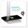 Wellness Series Entice LED Desk Lamp with Wireless Charging, Silver Arm, 11" to 22" High, White, Ships in 1-3 Business Days7