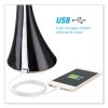 Wellness Series Swerve LED Desk Lamp, 23.25" High, Black, Ships in 1-3 Business Days5