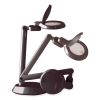 Space-Saving LED Magnifier Desk Lamp, 14" High, Black, Ships in 1-3 Business Days3