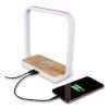 Wireless Charging Station with Night Light, USB, White, Ships in 1-3 Business Days3