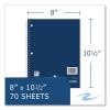 Subject Wirebound Promo Notebook, 1-Subject, Wide/Legal Rule, Asst Cover, (70) 10.5x8 Sheets, 24/CT, Ships in 4-6 Bus Days8