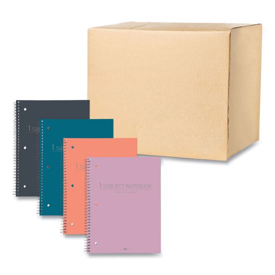 Subject Wirebound Promo Notebook, 1-Subject, Med/College Rule, Asst Cover, (70) 10.5x8 Sheets, 24/CT, Ships in 4-6 Bus Days1