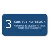 Subject Wirebound Promo Notebook, 3-Subject, Wide/Legal Rule, Asst Cover, (120) 10.5x8 Sheets, 24/CT, Ships in 4-6 Bus Days5