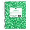 Wirebound Composition Book, 1 Subject, Manuscript Format, Green Cover, (36) 9.75 x 7.5 Sheet, 48/CT, Ships in 4-6 Bus Days2