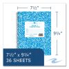 Composition Book, 1-Subject, Grade 2 Manuscript Format, Blue Cover, (36) 9.75 x 7.5 Sheet, 48/CT, Ships in 4-6 Business Days3