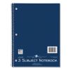 Subject Wirebound Notebook, 3-Subject, Medium/College Rule, Asst Cover, (120) 10.5 x 8 Sheets, 24/CT, Ships in 4-6 Bus Days2