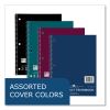 Subject Wirebound Notebook, 3-Subject, Medium/College Rule, Asst Cover, (120) 10.5 x 8 Sheets, 24/CT, Ships in 4-6 Bus Days4