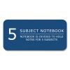 Subject Wirebound Notebook, 5-Subject, Medium/College Rule, Asst Cover, (180) 10.5 x 8 Sheets, 12/CT, Ships in 4-6 Bus Days4