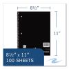 Wirebound Notebook, 1-Subject, Med/College Rule, Randomly Asst Cover, (100) 11x8.5 Sheets, 24/CT, Ships in 4-6 Bus Days8