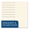 Music Notebook, Medium/College Rule, Transcription Format, Blue Cover, (32) 8.5 x 11 Sheets, 24/CT, Ships in 4-6 Bus Days5