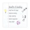 DoodleWrite Notebooks, 1-Subject, Wide/Legal Rule, White Cover, (50) Sheets, 24/Carton, Ships in 4-6 Business Days5