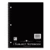 Subject Wirebound Notebook, 1-Subject, Medium/College Rule, Asst Cover, (80) 11 x 8.5 Sheets, 24/CT, Ships in 4-6 Bus Days5