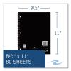 Subject Wirebound Notebook, 1-Subject, Medium/College Rule, Asst Cover, (80) 11 x 8.5 Sheets, 24/CT, Ships in 4-6 Bus Days7