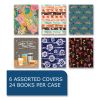 Studio Series Notebook, 1-Subject, College Rule, Assorted Covers Set 2, (70) 11 x 9 Sheets, 24/CT, Ships in 4-6 Business Days2