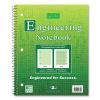 Wirebound Engineering Notebook, 20 lb Paper Stock, Green Cover, 80-Green 11 x 8.5 Sheets, 24/CT, Ships in 4-6 Business Days2