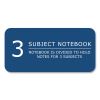 Subject Wirebound Notebook, 3-Subject, Medium/College Rule, Asst Cover, (120) 11 x 9 Sheets, 24/Carton, Ships in 4-6 Bus Days3